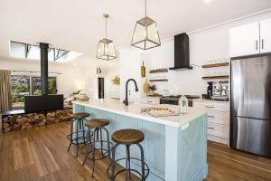 Kitchen of fully renovated home in Berry NSW by Kane Barrett Constructions