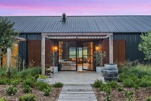 Entry of converted shed home in Kangaroo Valley