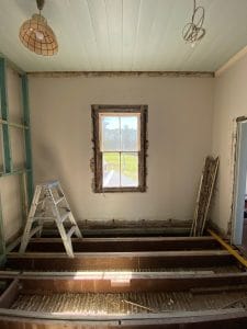 Heritage home renovation in progress by Kane Barrett builder and team