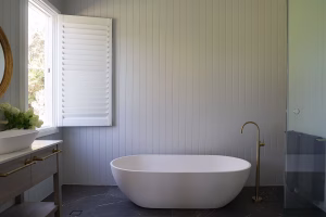 Bathroom of new build cottage in Kangaroo Valley