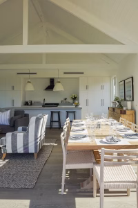 Open plan living, kitchen and dining space